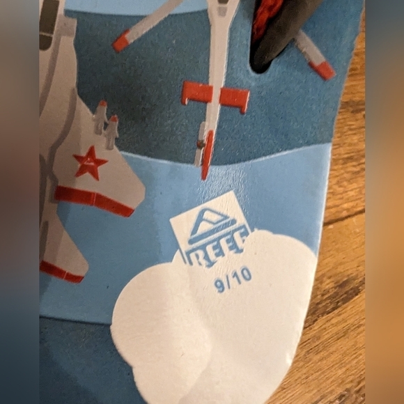 REEF toddler sandals, gray blue Sz 9/10, worn once - Picture 4 of 4